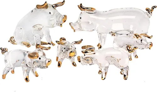 Miniatura 10 de WitnyStore Pequeña figura de ornitorrinco marrón dorado de 3¼ pulgadas, en miniatura, soplado a mano, vidrio pintado a mano, platypi, pico de agua