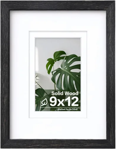 Miniatura 159 de Egofine - Portarretratos de 4 x 6 pulgadas, de madera maciza con plexiglás, para fotos de 3.5 x 5 con paspartú o de 4 x 6 sin paspartú, para colocar