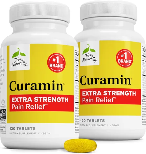 Terry Naturally Curamin Extra Strength - Curcumina y boswellia para un apoyo saludable a la circulación - Suplemento de cúrcuma para ayudar a las