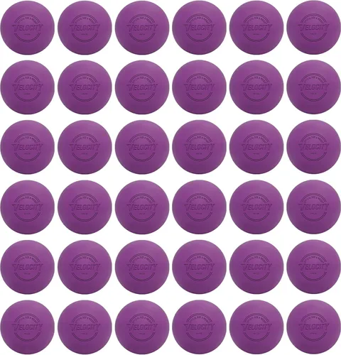 Miniatura 45 de Pelotas de lacrosse Velocity - 1, 2, 3, 6, 12, 18, 24, 36, 60 y 120 paquetes - para práctica, tamaño oficial aprobado por la NFHS y la universidad