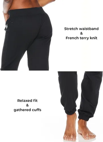 Miniatura 4 de U.S. Polo Assn. Pantalones deportivos para mujer Pantalones deportivos de rizo francés para mujer con bolsillos Bonitos joggers para mujer