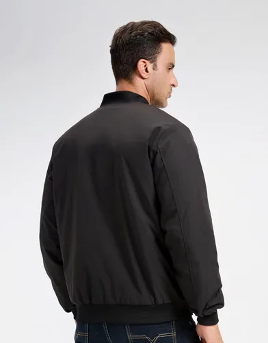 Miniatura 2 de Chaqueta bomber para hombre, chaqueta de bombardero para otoño e invierno, cálida, rompevientos, cremallera completa, abrigos acolchados casuales