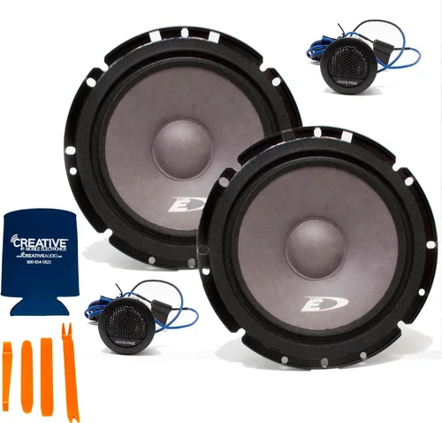 Miniatura 2 de Alpine 2 pares de altavoces componentes SXE-1751S de 6.5
