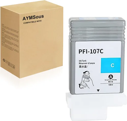 Miniatura 9 de PFI-107 Cartucho de tinta de repuesto para Canon PFI-107 PFI107 PFI-107BK PFI107BK 130ML para Canon imagePROGRAF iPF670 iPF680 iPF685 iPF770 iPF780