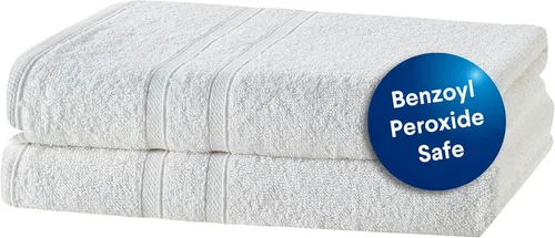 Miniatura 22 de CLOROX Toallitas de baño 100% algodón aptas para usar blanqueador, de secado rápido (12" x 12"), altamente absorbentes, suaves y ligeras, ideales