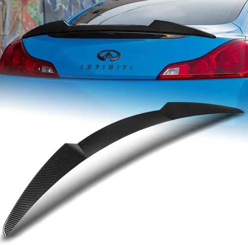 Miniatura 8 de DriftX Performance, ala de alerón de maletero compatible con Infiniti G37 Coupe W-Power V-Style 2008-2013 (negro perla)