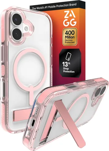Miniatura 19 de ZAGG Santa Cruz Snap - Funda con función atril para iPhone 16 Pro Max, compatible con MagSafe, protección contra caídas de grado militar de 13 pies