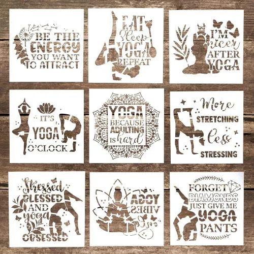 Miniatura 4 de Plantilla decorativa de plantillas de letras para manualidades, para álbumes de recortes, pintura en pasteles, madera, lienzo, piso, pared, azulejos