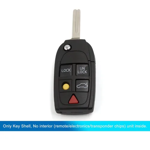 Miniatura 4 de Uxcell Carcasa de imitación con 5 botones para llave remota apropiado para Volvo S60 S80 V70 XC70 XC90