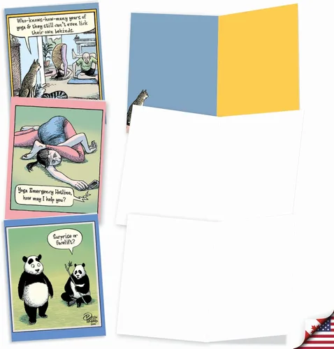 Miniatura 2 de The Best Card Company - 10 Divertidas Tarjetas de Notas de Humor en Blanco Surtidas para Todas las Ocasiones Juego en Caja de 4 x 5.12 Pulgadas