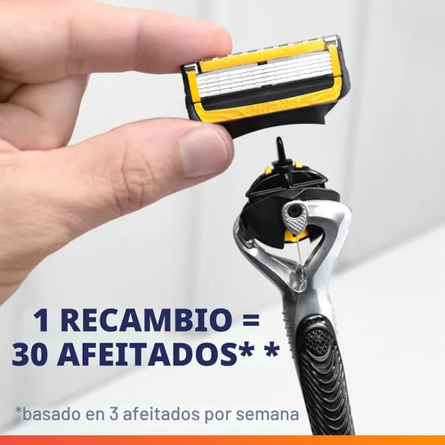 Miniatura 7 de Gillette ProGlide Shield - Maquinilla de afeitar para hombre, con 5 cuchillas, cortador de precisión, lubricación Comfortglide, deslizamiento