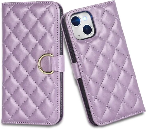 Miniatura 12 de Havaya Funda para iPhone 14 y 13 (6.1) compatible con cartera MagSafe con tarjetero - Funda magnética desmontable 2 en 1 - Ranuras para tarjetas