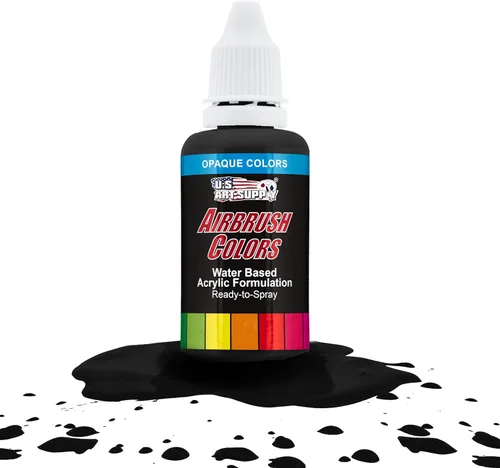 Miniatura 9 de U.S. Art Supply Opaque Lake Blue - Pintura acrílica para aerógrafo con efectos especiales, 8 onzas, lista para rociar, pintura con pincel de aire a