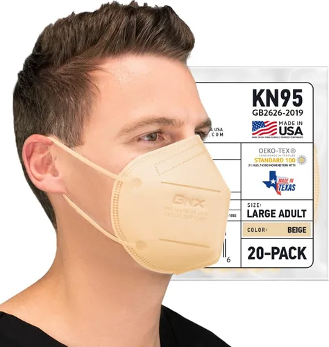 Miniatura 9 de AccuMed BNX KN95 Face Masks Made in USA (Adult Large, Adult Medium, Kids Small) (Earloop) (Model: E95/E95M/E95S)