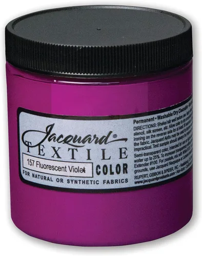 Miniatura 29 de Jacquard Pintura Textil 8 Oz Negro