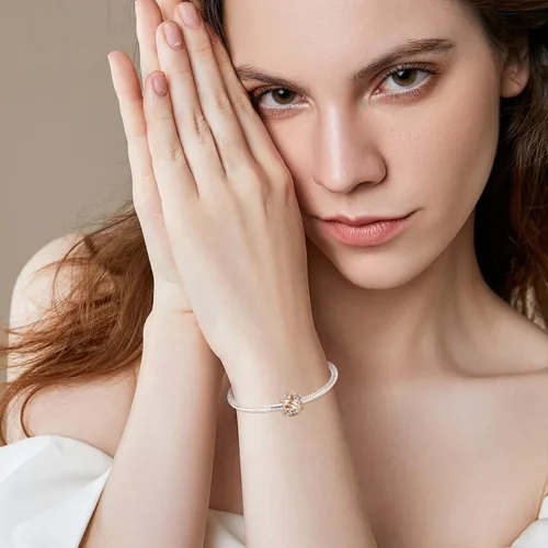 Miniatura 24 de Abalorio de plata de ley 925 con piedra natal de Ningan, abalorio de corazón para pulseras y collares, regalo de cumpleaños para mujeres y niñas