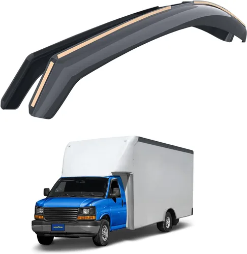 Miniatura 11 de Goodyear Deflectores de ventana inastillables en el canal para camiones, Toyota Tacoma 2005-2015, doble cabina, protectores de lluvia, viseras