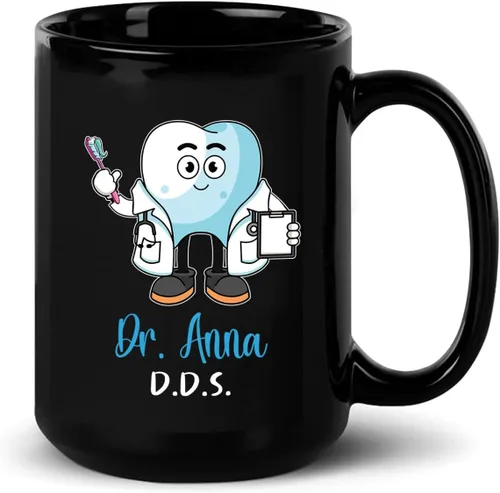 Miniatura 8 de Taza de café personalizada con texto en inglés "I Create Smiles What's Your Superpower" de 11 onzas, taza de café personalizada con nombre I Create