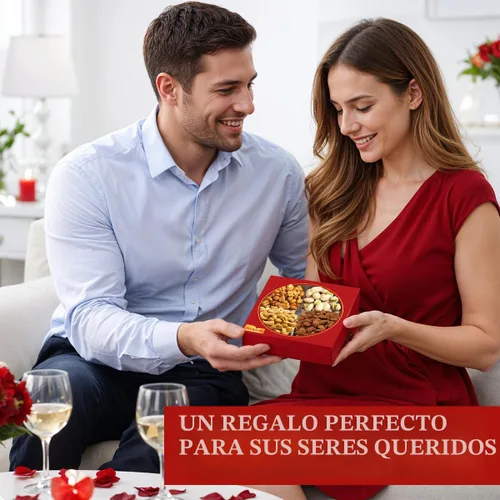 Miniatura 4 de Cesta de regalo de frutos secos para el día del padre, colección Gourmet Nuts Collection, caja de regalo de nueces mixtas de primera calidad, cesta