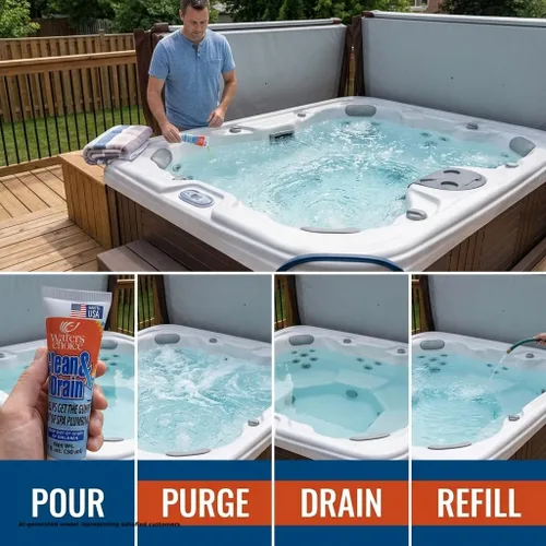 Miniatura 7 de Producto de purga de limpieza de spa Waters Choice Clean & Drain