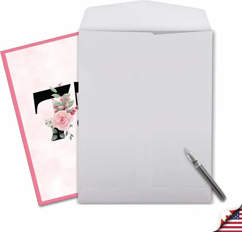 Miniatura 6 de NobleWorks J8261MBG - Tarjeta de felicitación de cumpleaños de 75 x 11 pulgadas con sobre (1 unidad), tamaño grande, tamaño jumbo floral de 75 años