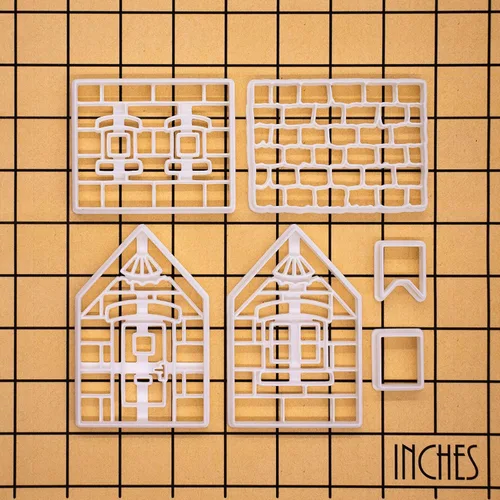Miniatura 5 de Cortador de galletas de jengibre para casa de Navidad, 1 juego - Bakerlogy