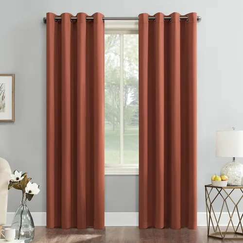 Miniatura 19 de Sun Zero Soho Paquete de 2 paneles de cortinas opacas con ojales de eficiencia energética, 54 x 84 pulgadas, color plateado Gris plateado