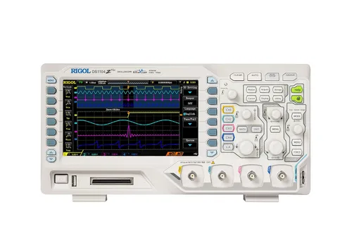 Rigol DS1104Z Plus - Osciloscopio digital de 100 MHz de ancho de banda, 4 canales, frecuencia de muestreo 1GSA/s, profundidad de memoria de 24 Mpts,