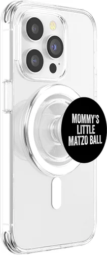 Miniatura 3 de Funny Mommy's Little Matzo Ball Jewish Hanukkah PopSockets MagSafe PopGrip para iPhone