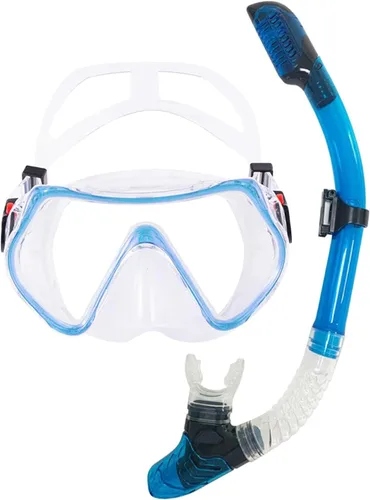 Miniatura 8 de TUDIVING Equipo de esnórquel para adultos, máscara de natación antivaho con vista panorámica, kit de esnórquel con parte superior seca, juego