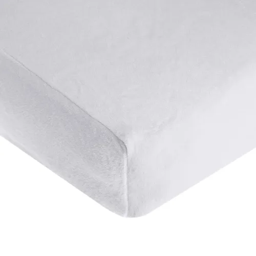 Miniatura 8 de TL Care Heavenly Soft - Sábana bajera ajustable de chenilla para cuna, 28 x 52 pulgadas, cálida y acogedora, sábana de chenilla neutra, azul marino