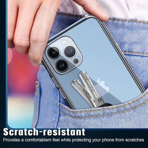 Miniatura 6 de Funda transparente 5 en 1 para iPhone 12 Pro de 6.1 pulgadas, con 2 protectores de pantalla HD + 2 protectores de lente de cámara, película