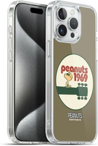 Miniatura 32 de Head Case Designs Funda de gel Woodstock 50th con licencia oficial de Peanuts Snoopy Guitar 1969 [protección de grado militar] compatible con Apple