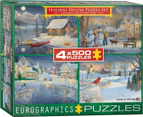 Miniatura 153 de EuroGraphics - Rompecabezas Pandas rojos