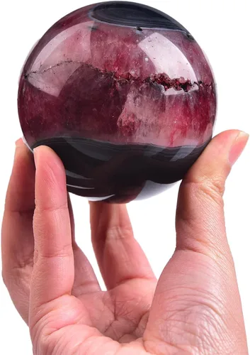 Miniatura 94 de JIC Gem Esfera de cristal de cuarzo Pietersite, bola de cristal decorativa azules y marrones dorados para meditación, decoraciones de mesa