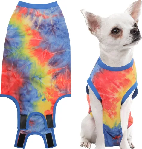 Miniatura 15 de Traje de Recuperación de Cirugía de Perro, Traje de Recuperación Quirúrgica para Perro Macho Hembra Neuter, Camisa de Esterilización Mameluco