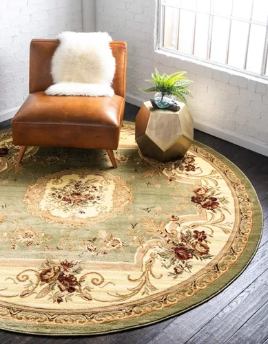 Miniatura 8 de Unique Loom Versailles Collection - Alfombra tradicional clásica con motivo floral, colección Versailles