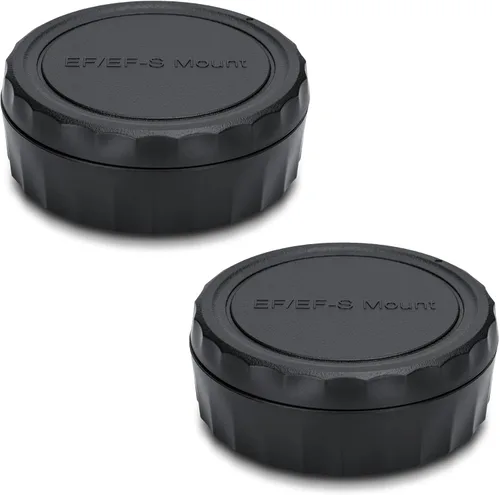 JJC Paquete de 2 cubiertas de tapa de cuerpo y tapa de lente trasera para Canon EOS Rebel T6 T7 T5 T4i T5i T6i T6s T7i T8i SL1 SL2 SL3 60D 70D 77D