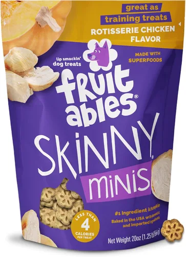 Miniatura 26 de Fruitables Skinny Mini golosinas para perros, golosinas saludables de batata para perros, bajas en calorías y deliciosas, para entrenamiento