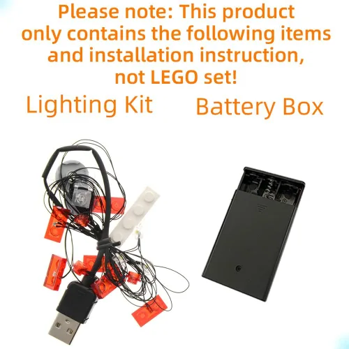 Miniatura 2 de GEAMENT Kit de luces de bloques de versión mejorada para el modelo de construcción Creator Expert Ford Mustang, compatible con el auto Lego 10265