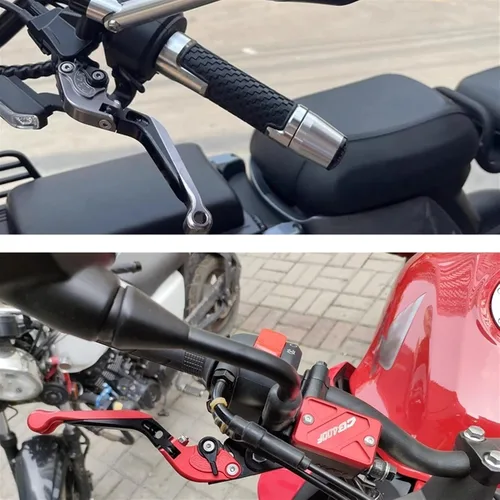 Miniatura 4 de Embrague de freno de motocicleta, palancas de embrague de freno para manillar, agarres de mano, ajustables, plegables, extensibles, accesorios CNC 14