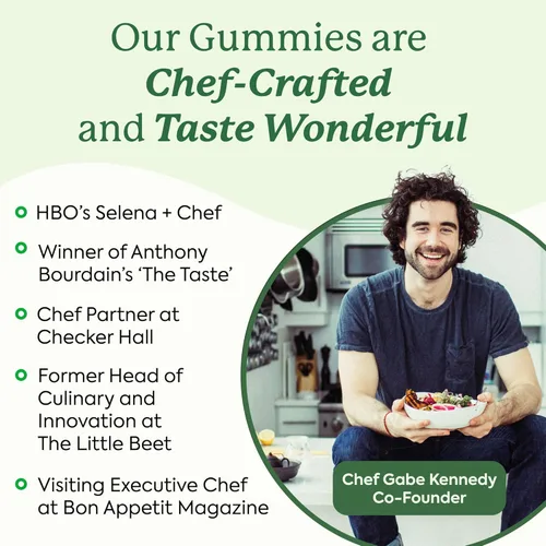 Miniatura 5 de Plant People WonderGreens Veggie Gummies Super Greens con probióticos Multivitamínico Apoyo Gomitas para el bienestar, la energía, la salud