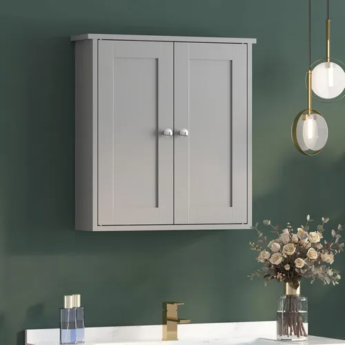 Miniatura 10 de Armario de pared de baño negro, botiquín sobre inodoro, armario de baño montado en pared con estantes, botiquín de montaje en superficie