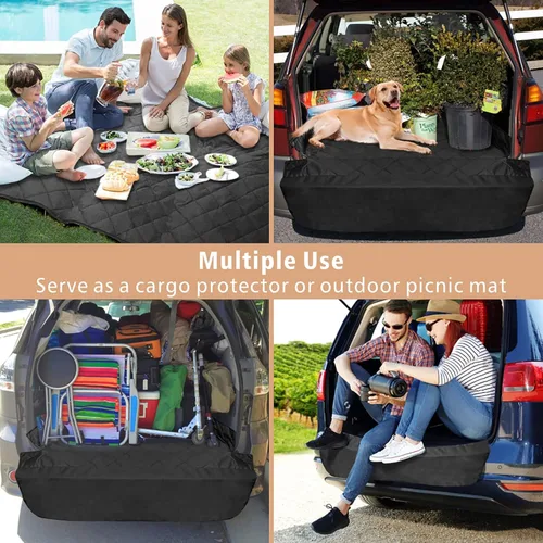 Miniatura 6 de F-color Forro de Carga SUV para Perros - Forro de Carga para Mascotas Impermeable, Cómoda Cubierta de Carga para Perros con Protector de Solapa