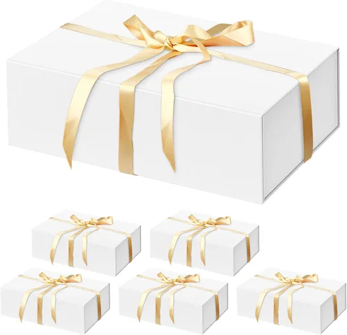 Miniatura 24 de HavrePac Paquete de 4 Cajas de Regalo Grandes 35x23x11 cm Cajas de Regalo de Lujo con Tapas, Caja de Regalo con Cierre Magnético para Empaquetado