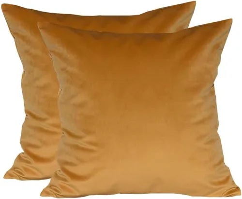 Miniatura 43 de TangDepot - Funda de almohada lisa de terciopelo, funda de cojín supersuave de lujo, muchas opciones de colores y tamaños