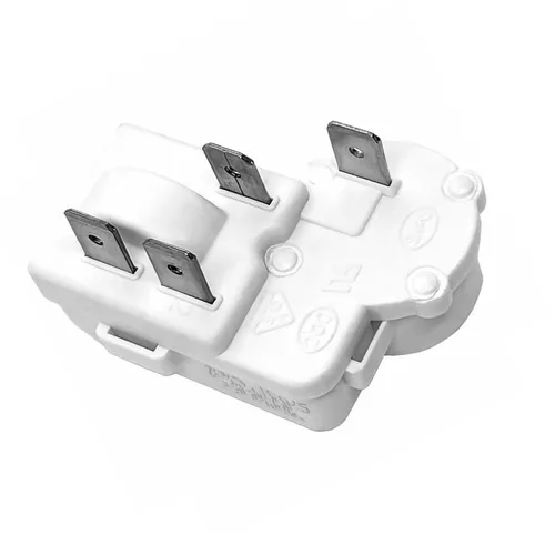 Relé de arranque PTC del compresor del protector de carga del refrigerador de 4 pines | Se adapta al congelador Haier Siemens Hotpoint ZHB65-120P15,