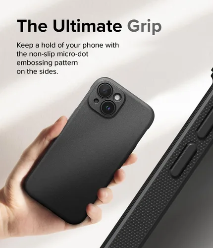 Miniatura 4 de Ringke Onyx - Funda para iPhone 15 Case, [Se Siente Bien en la Mano] resistente al aceite y a la suciedad, cubiertas individuales para lentes