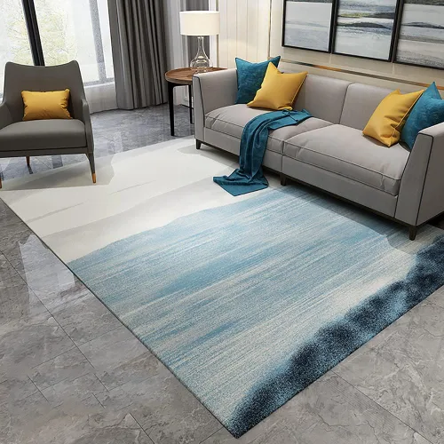 Miniatura 8 de Alfombra abstracta moderna para sala de estar, lavable a máquina, para dormitorio, 2.6 x 3.9 pies