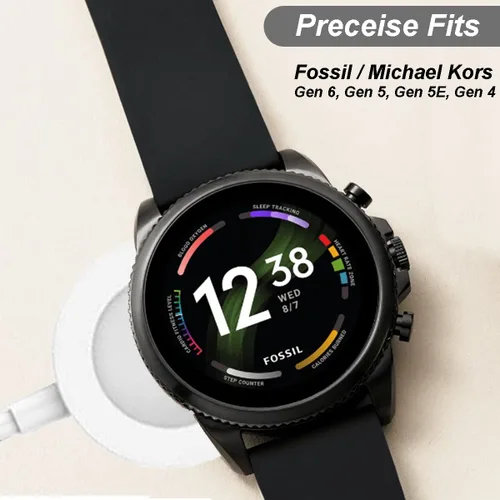 Miniatura 3 de Cargador para Fossil Gen 6/5/4/Sport, para Michael Kors Gen 6/5E/5/4 Smart Watch, cable de carga magnético (1, blanco)